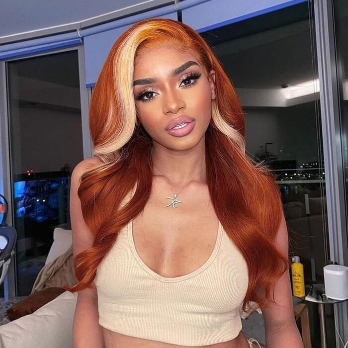 Bold Ginger & Blonde 613 Highlight 13x4 Lace Front Wig | Premium Human