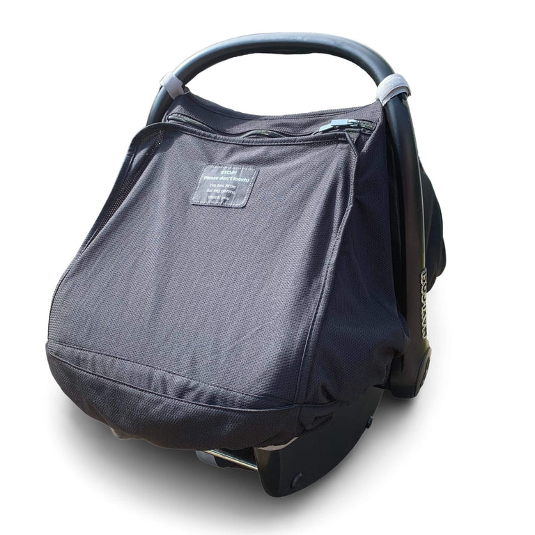 SnoozeShade for Infant Car Seats (0–9m) | Sun and sleep shade for Group 0 and 0+ car seats | Blocks up to 99% of UV