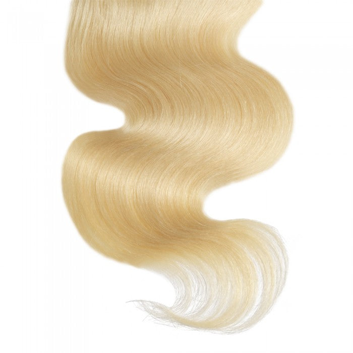 Premium #613 Blonde Body Wave Bundles with 4×4 Lace Closure | 100%