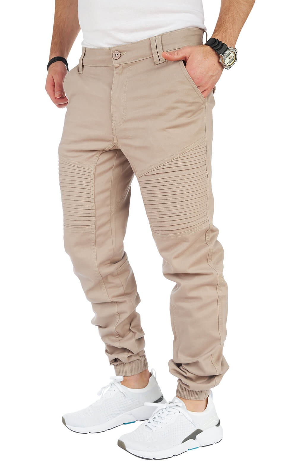 STYLEKO Cargo-Freizeithose Slim fit mit Gürtelschlaufen-4