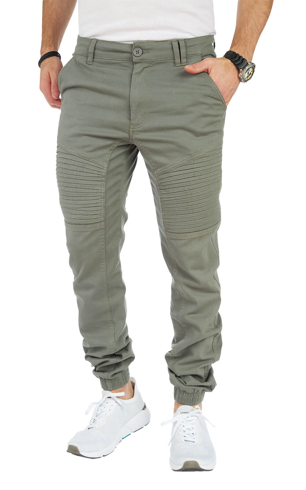 STYLEKO Cargo-Freizeithose Slim fit mit Gürtelschlaufen-3