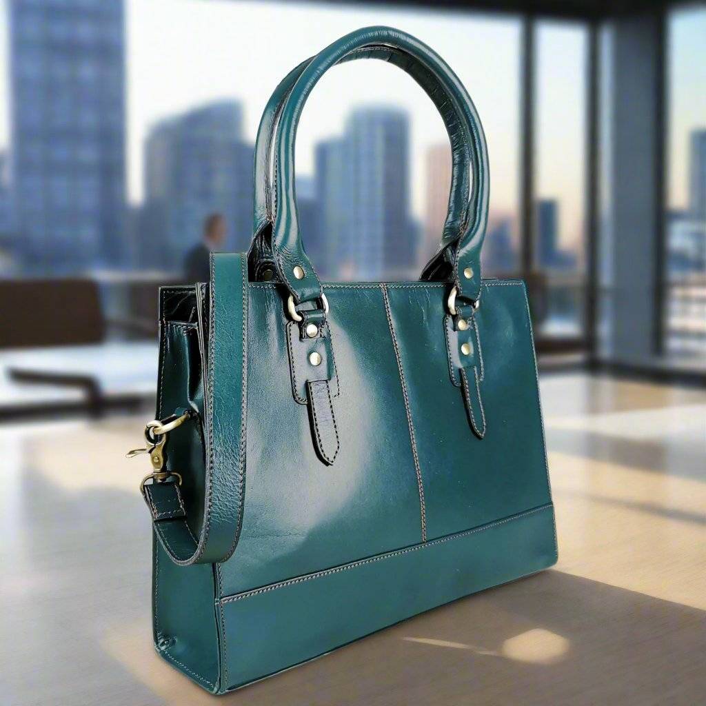 The Signature 15" Bag, Bottle Green-5