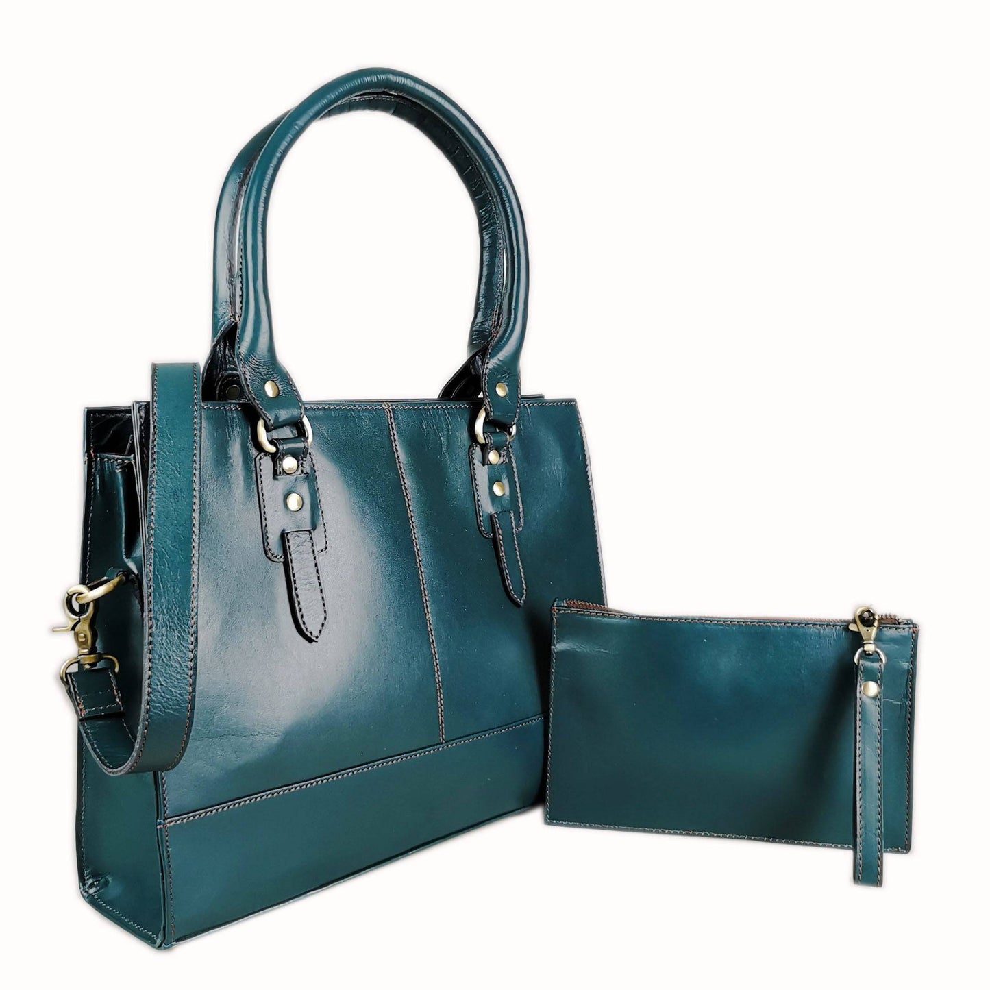 The Signature 15" Bag, Bottle Green-2