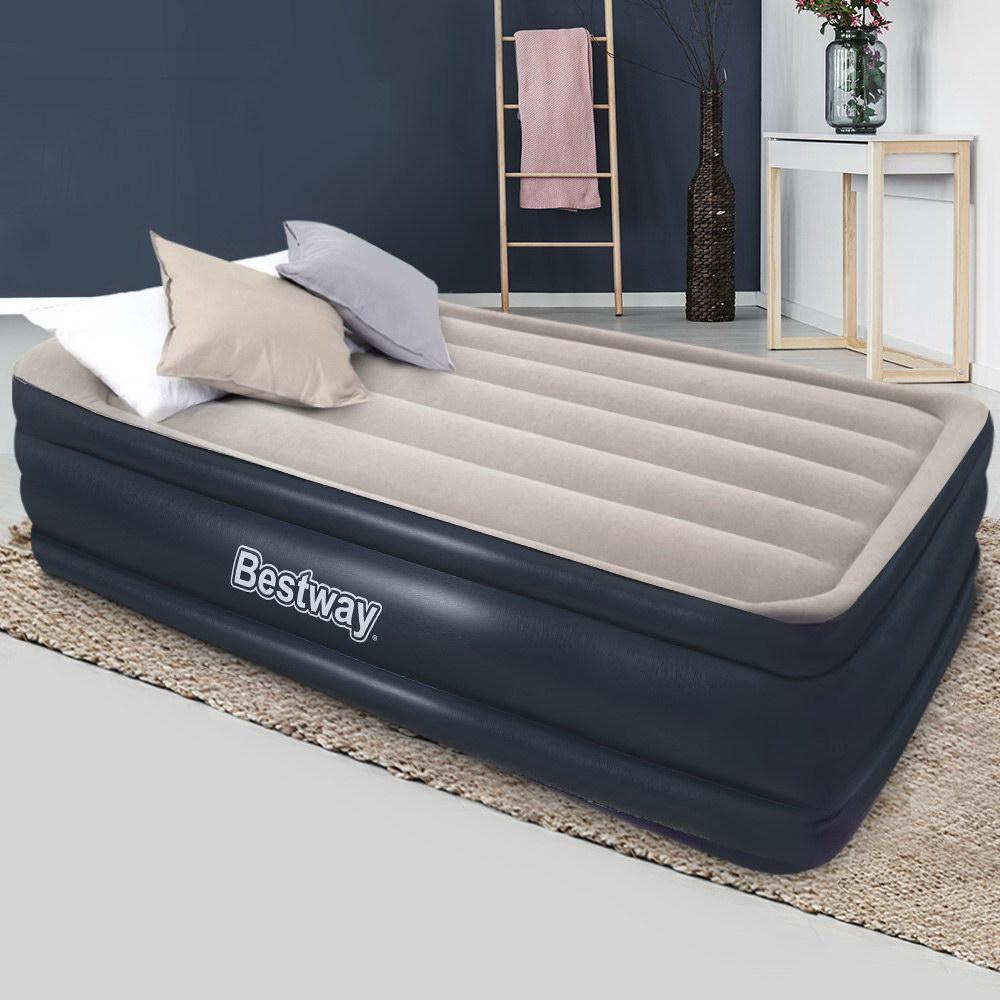 Bestway Air Mattress Inflatable Bed 46cm Airbed Single Blue