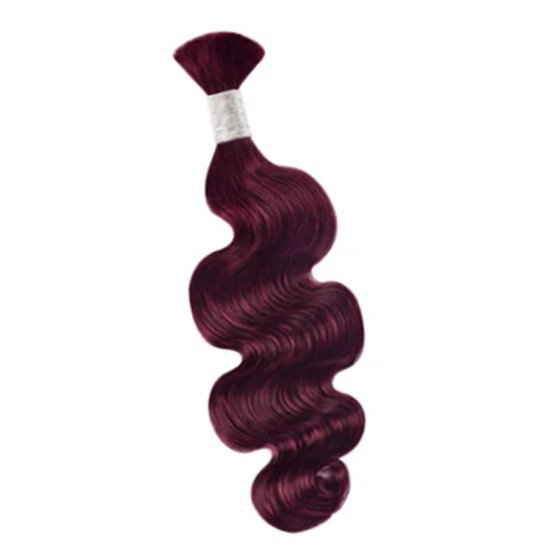 Premium Body Wave Braiding Hair Extensions #99J Burgundy | 100% Human