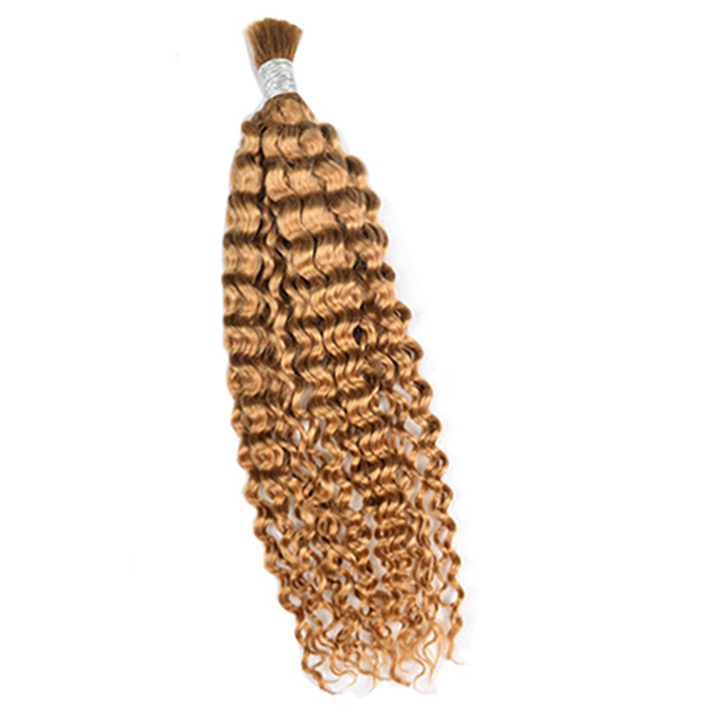 Premium Deep Curly Braiding Hair Extensions #27 Honey Blonde | 100%