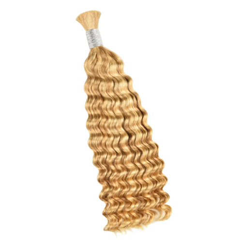 Premium Kinky Straight Braiding Hair Extensions #27 Honey Blonde/#613