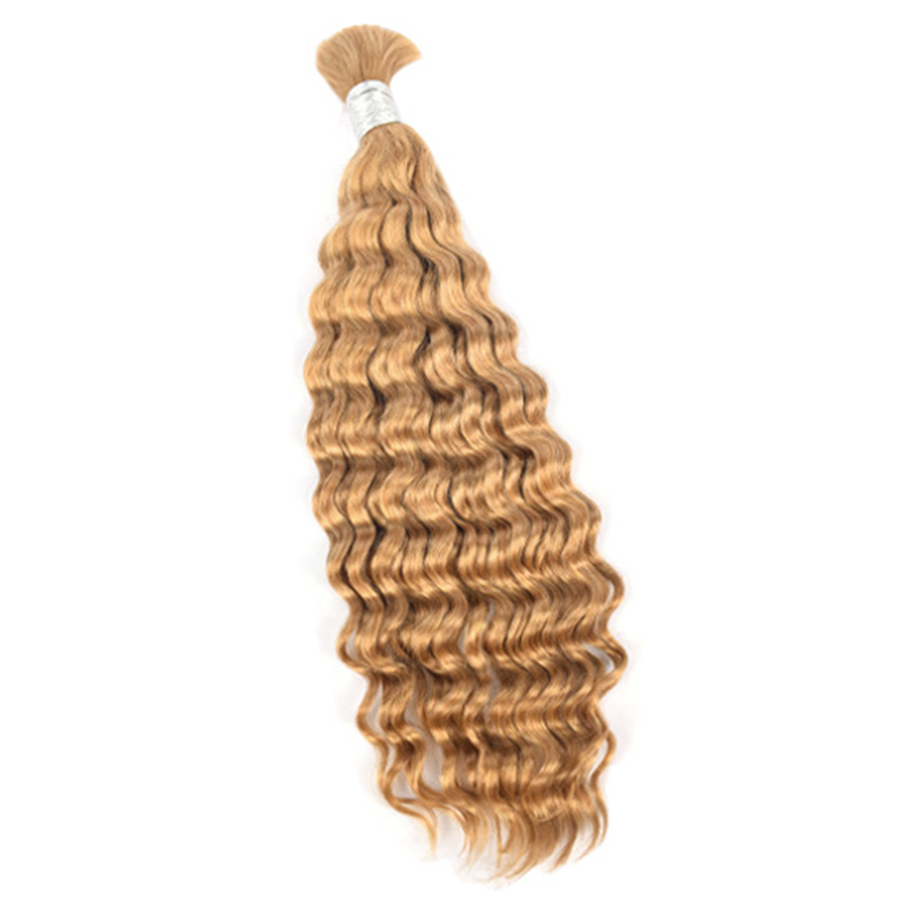 Premium Deep Wave Braiding Hair Extensions #27 Honey Blonde | 100%