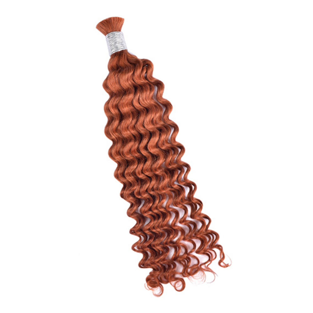 Premium Deep Wave Braiding Hair Extensions #33 Dark Auburn | 100%