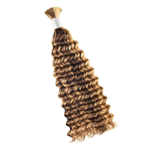 Premium Deep Wave Braiding Hair Extensions #4 Chocolate Brown/#27