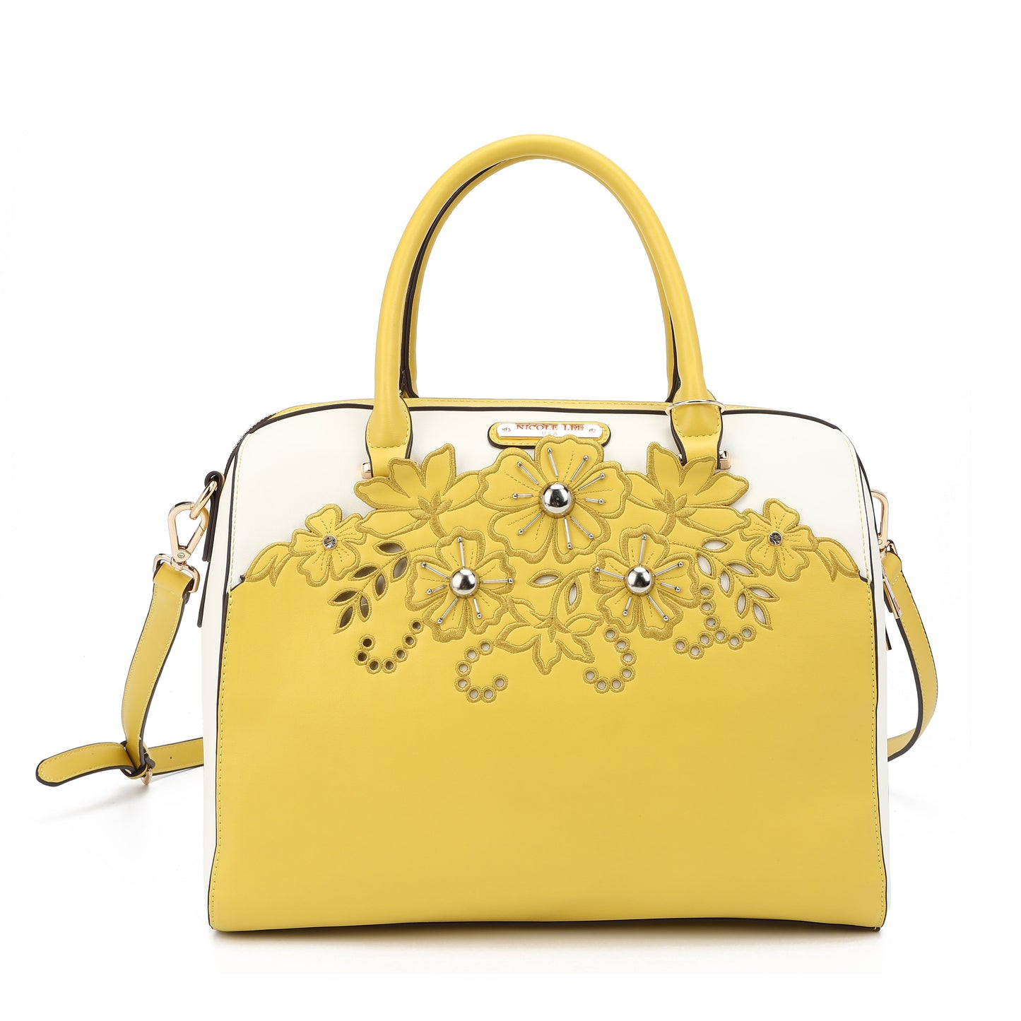 BOLSO BOSTON CON BORDADO FLORAL-0