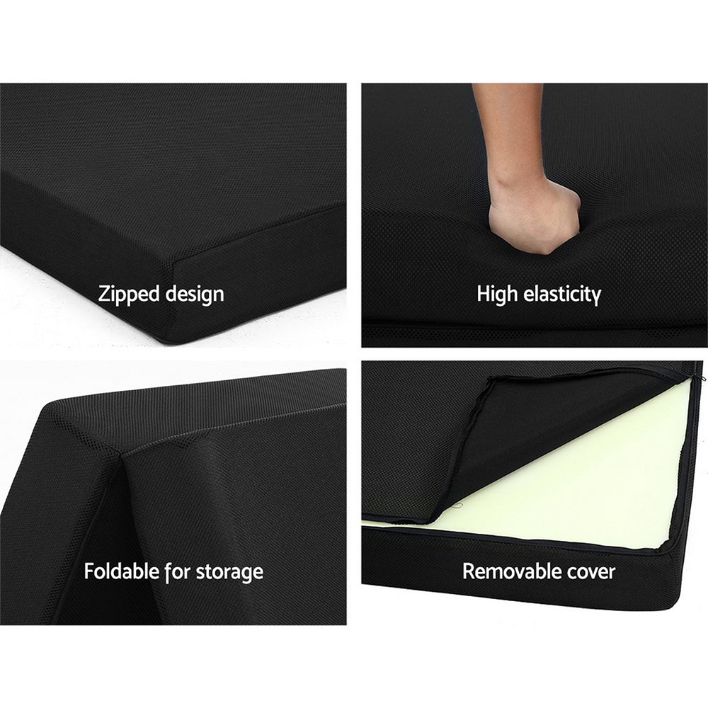 Giselle Bedding Folding Foam Mattress Portable Single Sofa Bed Mat Air
