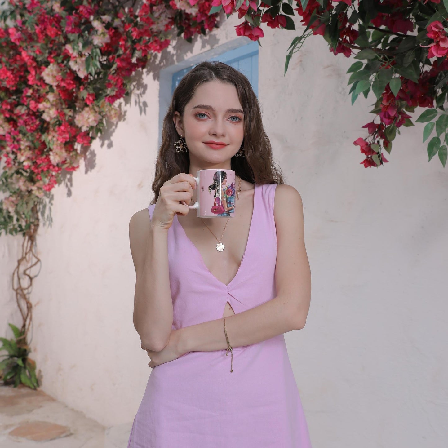 TAZA DE CERAMICA (FLOWER DAY)-1