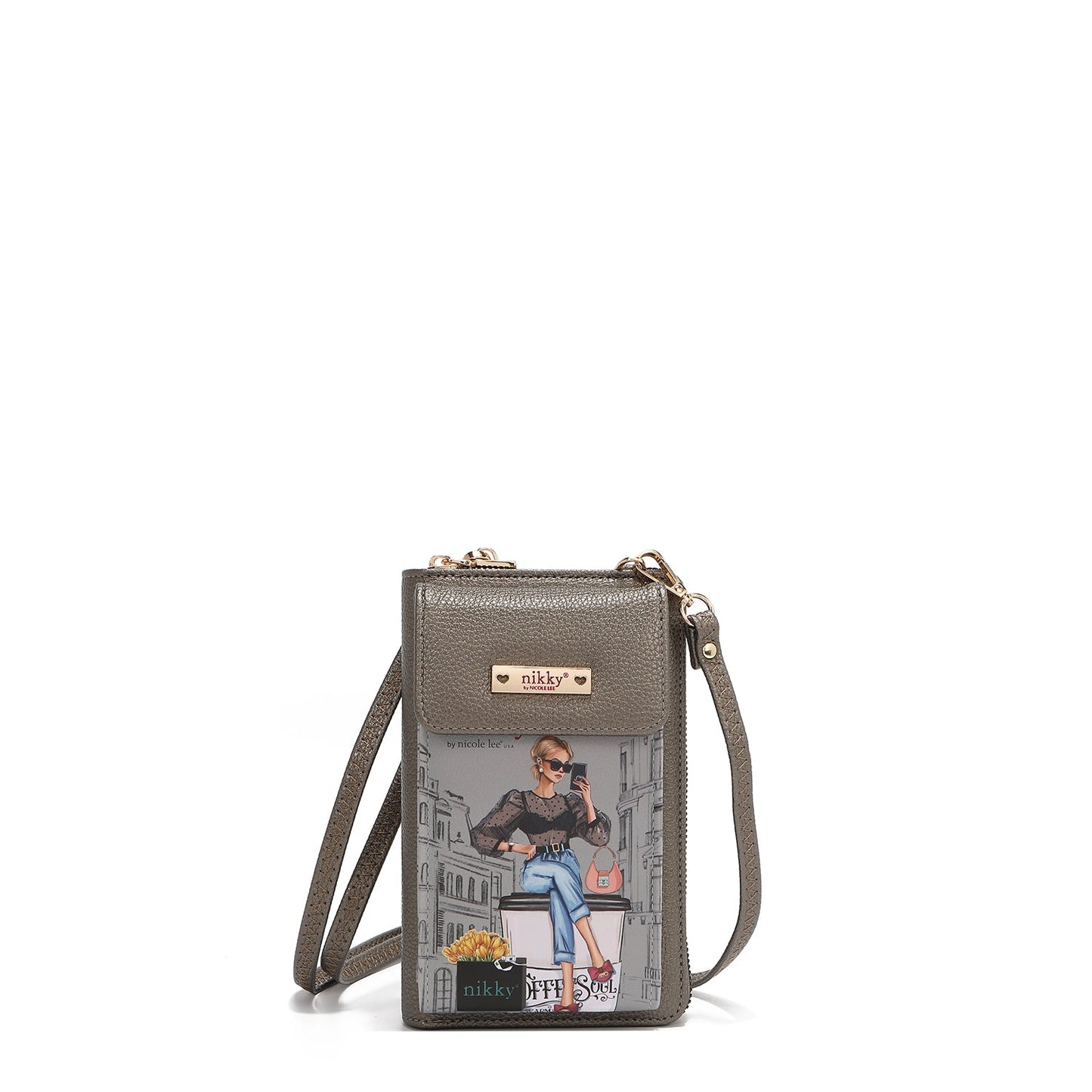 BANDOLERA PARA TELEFONO/CARTERA (URBAN COFFEE DREAM)-0