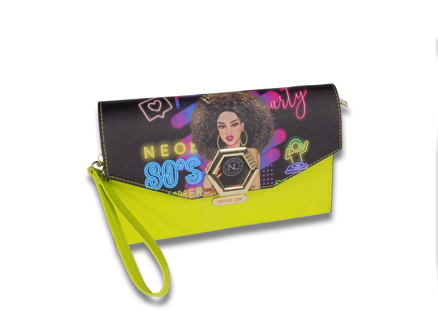 BANDOLERA/ESTUCHE DE MANO CON ESTAMPADO-0