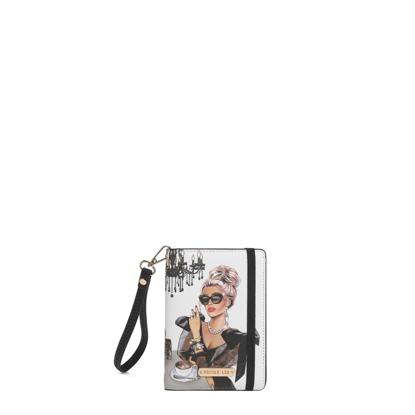 CARTERA PORTA PASAPORTE CON PULSERA LADY IN BLACK-0