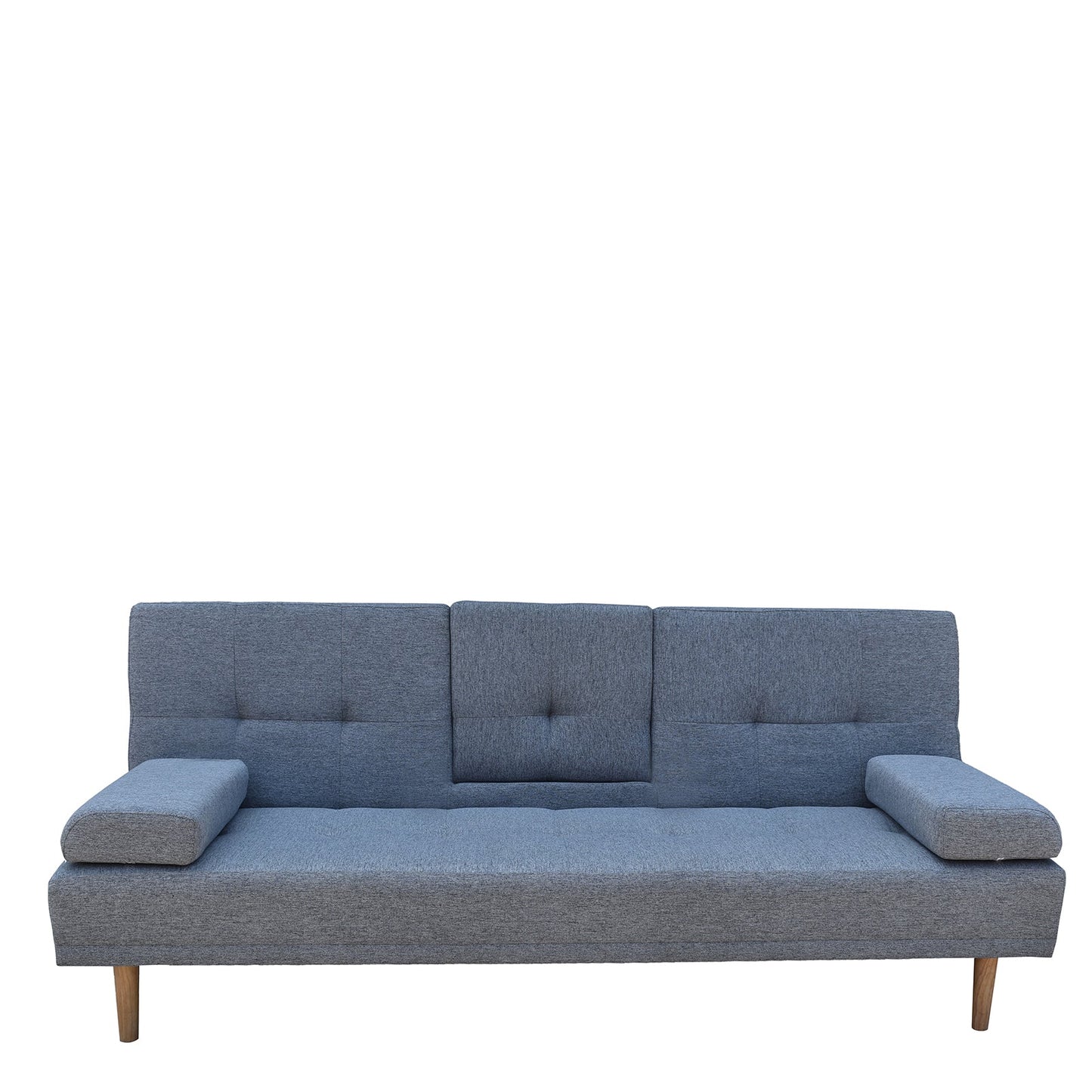 Casa Decor Mendoza 2 in 1 Sofa Bed Couch Grey Pull Down Cupholder 3