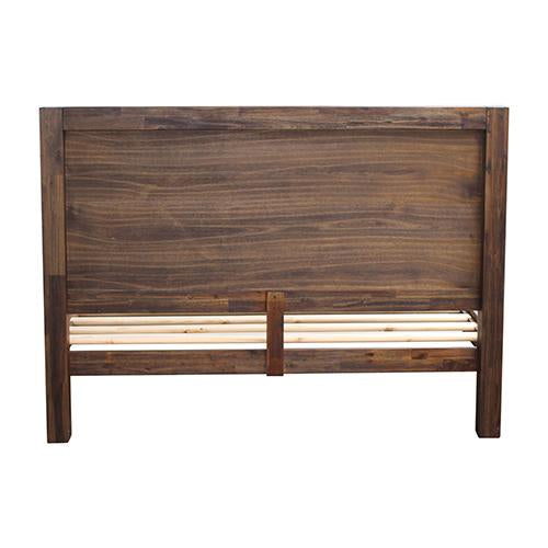 Bed Frame King Size in Solid Wood Veneered Acacia Bedroom Timber Slat
