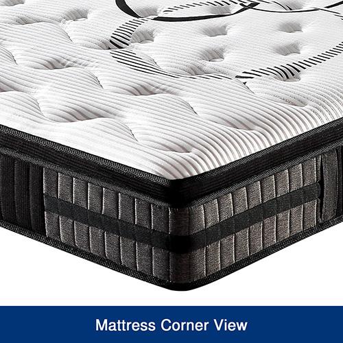 Queen Mattress in Gel Memory Foam Pocket Coil Medium Firm Bed 34cm