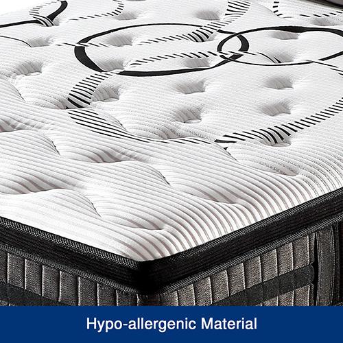 Queen Mattress in Gel Memory Foam Pocket Coil Medium Firm Bed 34cm