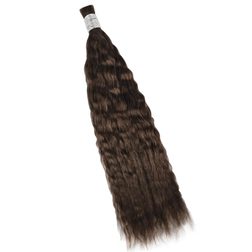 Premium Wet and Wavy Braiding Hair Extensions #2 Dark Brown | 100%