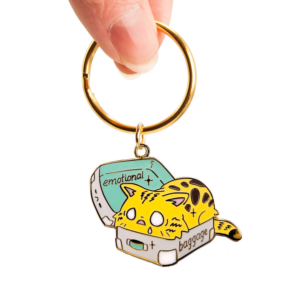 Emotional Baggage (Bengal Cat) Keychain-2
