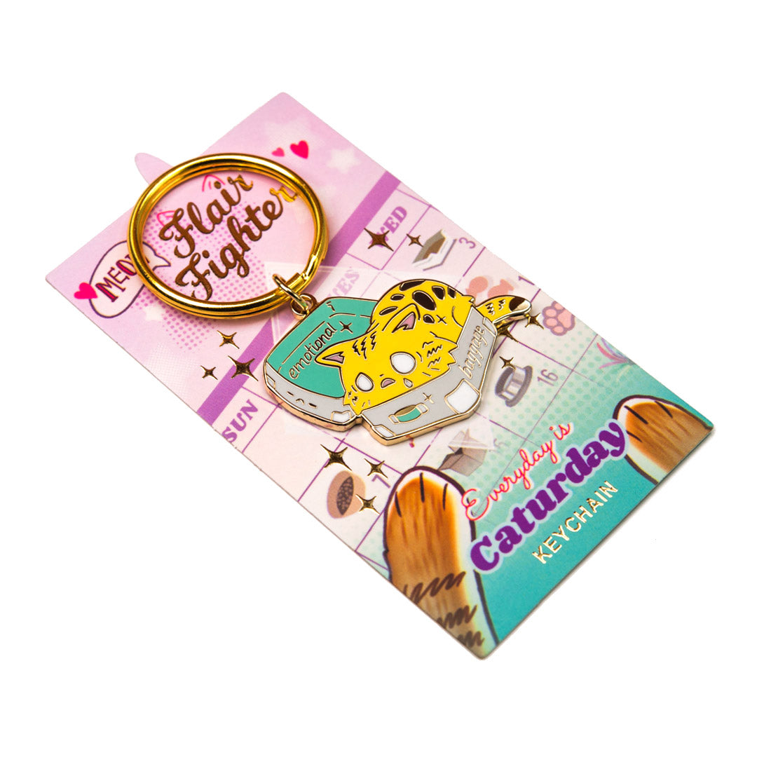 Emotional Baggage (Bengal Cat) Keychain-4