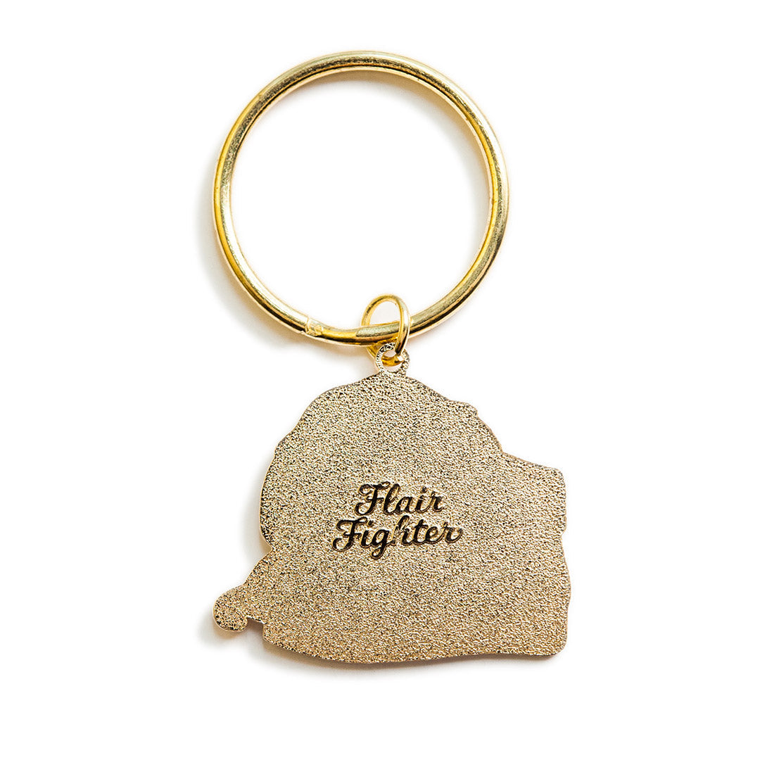 "I Chews U" Golden Retriever Shoe Enamel Keychain-4