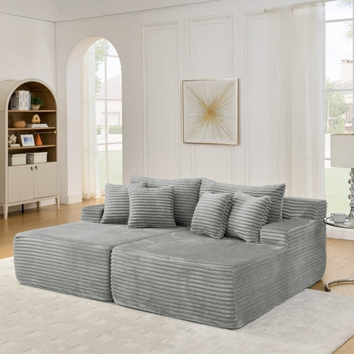 Two-seater lazy sofa lounge chair,Compressed sofa no assembly