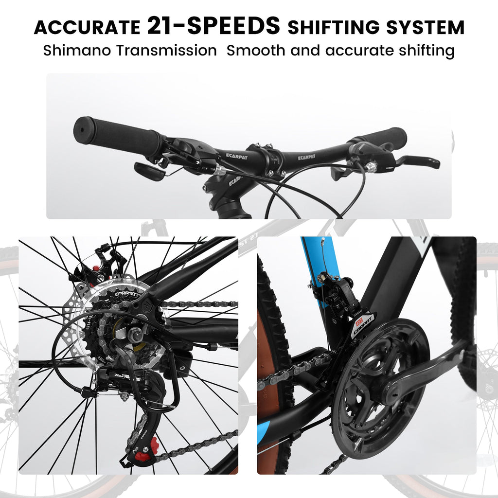 Carpat™ MTB Velocity 27 – 27.5" Aluminum Mountain Bike (21-Speed,