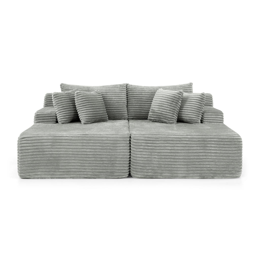 Two-seater lazy sofa lounge chair,Compressed sofa no assembly