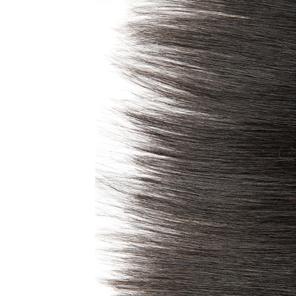 Premium #1B Natural Black Straight Bundles with 13×4 Lace Frontal |