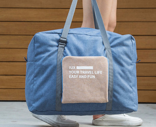 Large Capacity Foldable Travel Bag Nylon Waterproof Gym Duffel Bag