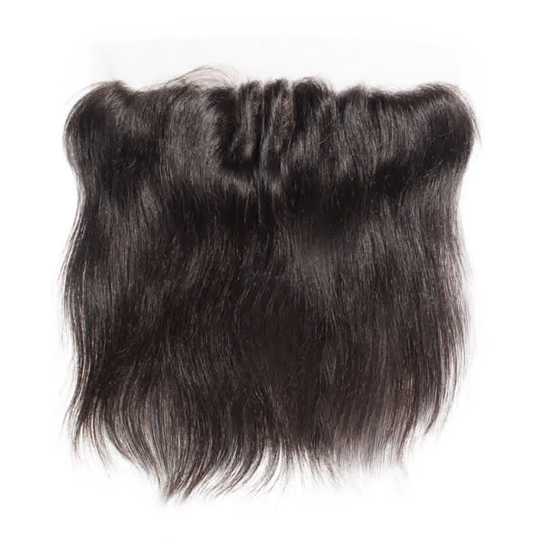 Premium #1B Natural Black Straight Bundles with 13×4 Lace Frontal |