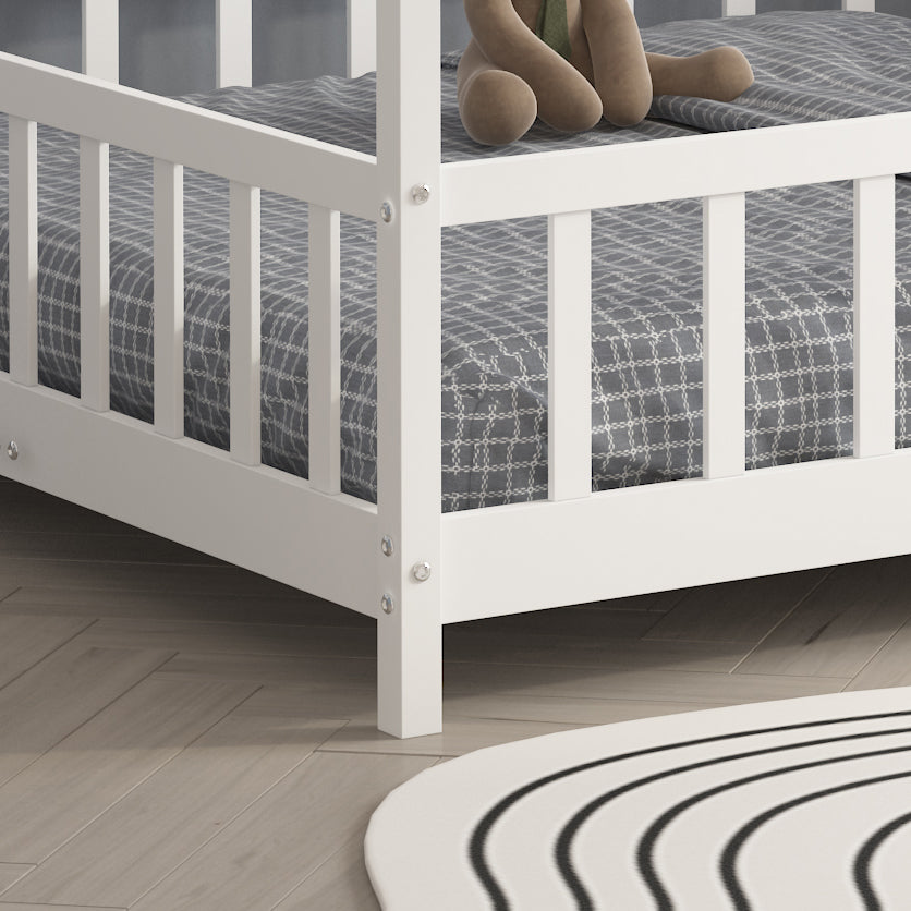 ARY MONTESSORI WHITE HOUSE BED - DOUBLE [PRE-ORDER]