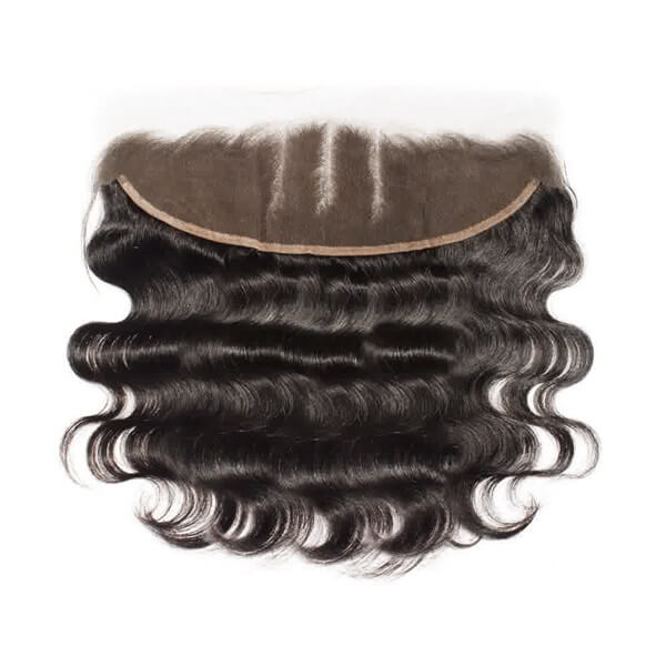 Premium #1B Natural Black Body Wave Bundles with 13×4 Lace Frontal |