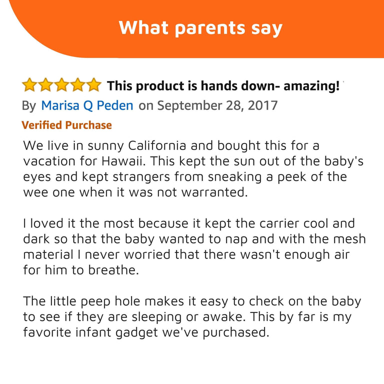SnoozeShade for Infant Car Seats (0–9m) | Sun and sleep shade for Group 0 and 0+ car seats | Blocks up to 99% of UV