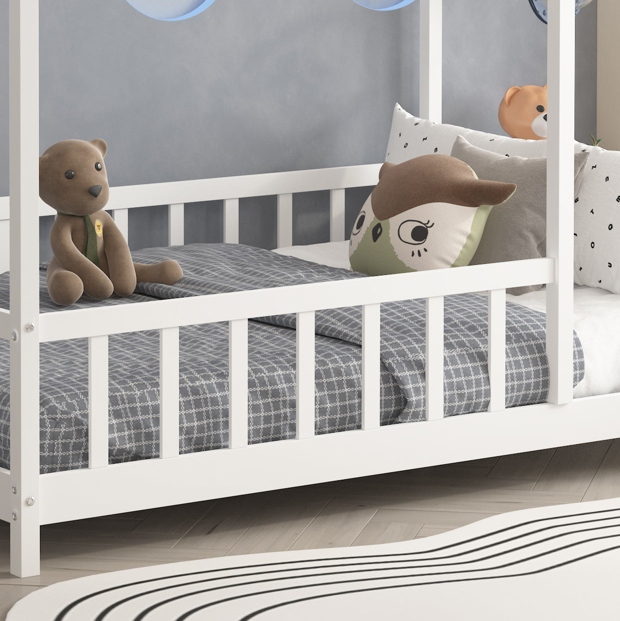 ARY MONTESSORI WHITE HOUSE BED - DOUBLE [PRE-ORDER]