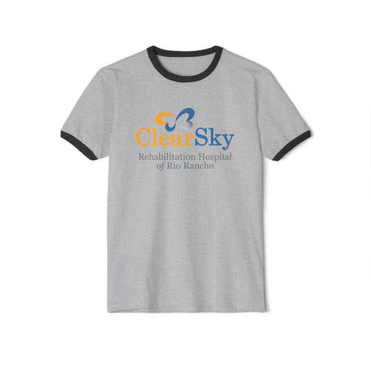 ClearSky Rehabilitation Hospital [Rio Rancho] [Front Logo] | Unisex Cotton Ringer T-Shirt