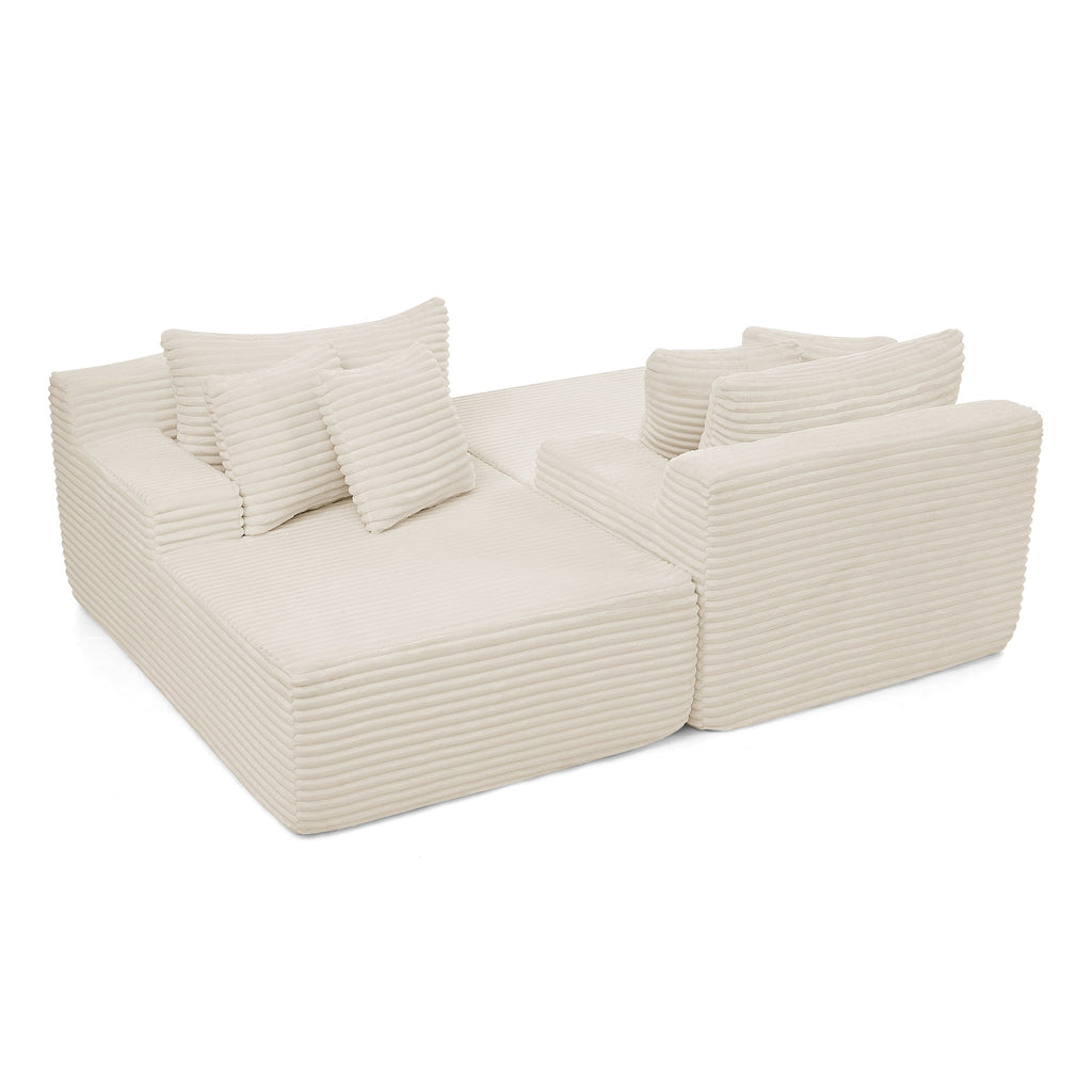 Two-seater lazy sofa lounge chair,Compressed sofa no assembly