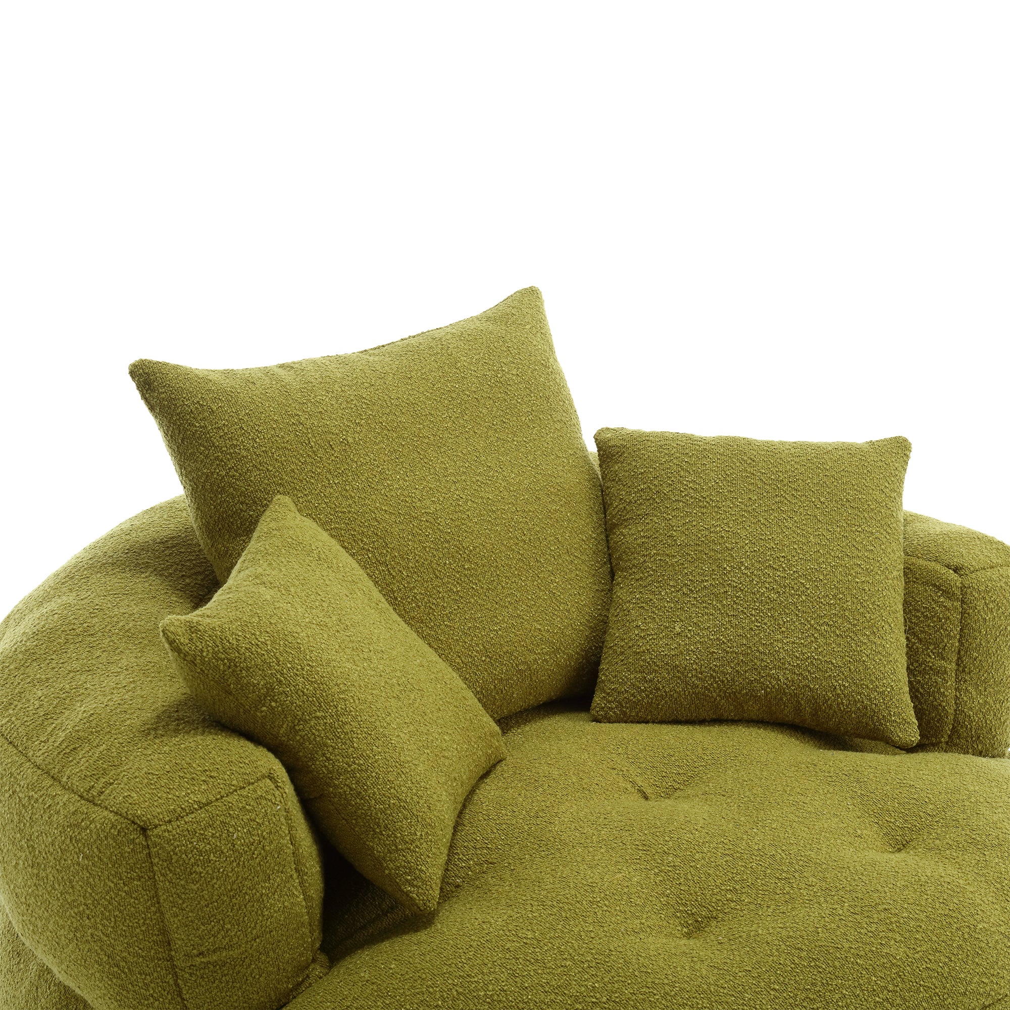 Chenille Sponge single sofa,No Assembly Required,Fluffy Modern Sleeper