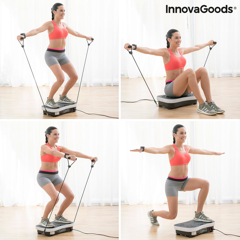 Vibration Training Plate with Accessories and Exercise Guide Vybeform