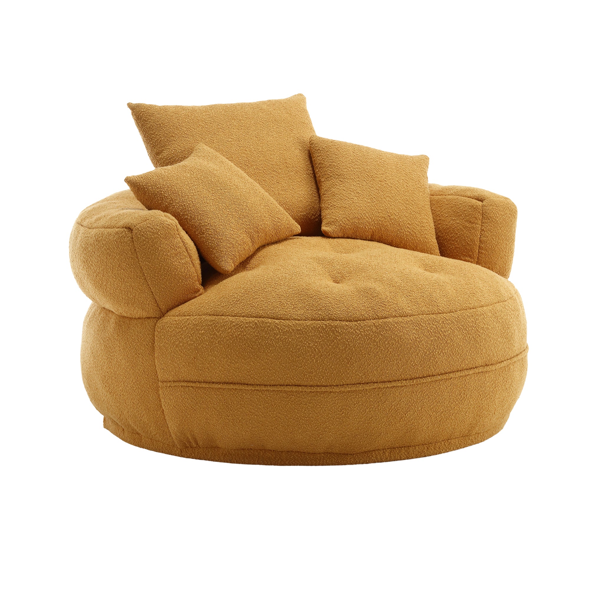 Chenille Sponge single sofa,No Assembly Required,Fluffy Modern Sleeper