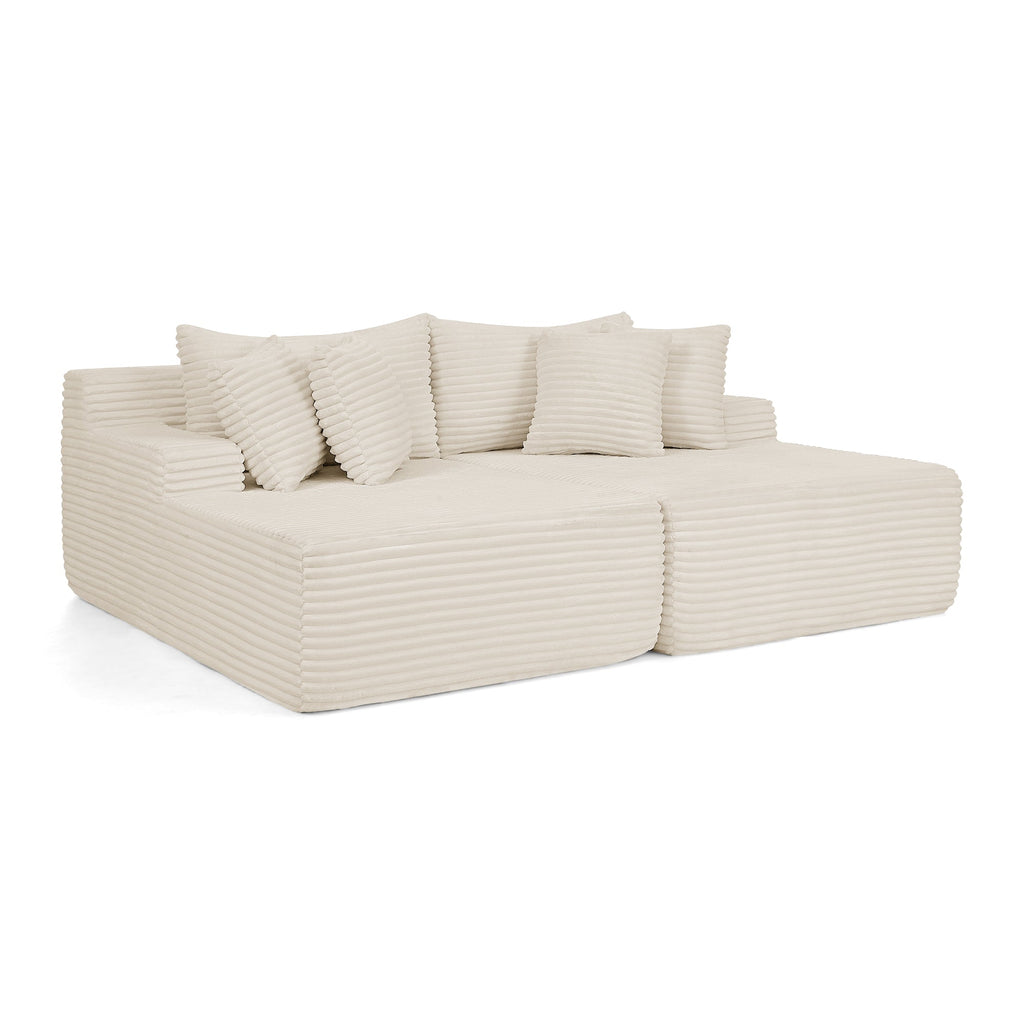Two-seater lazy sofa lounge chair,Compressed sofa no assembly