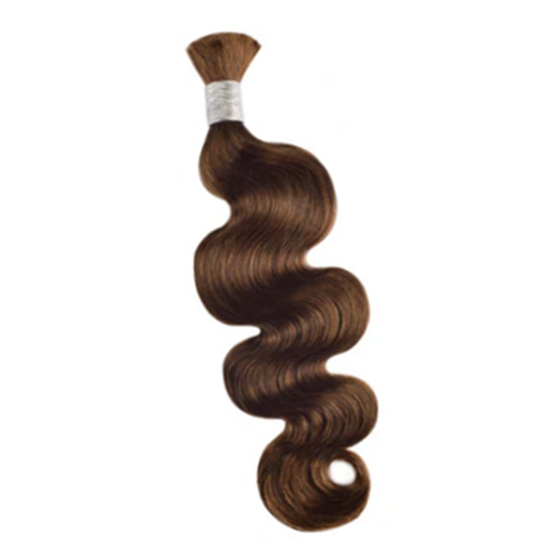 Premium Body Wave Braiding Hair Extensions #4 Chocolate Brown | 100%