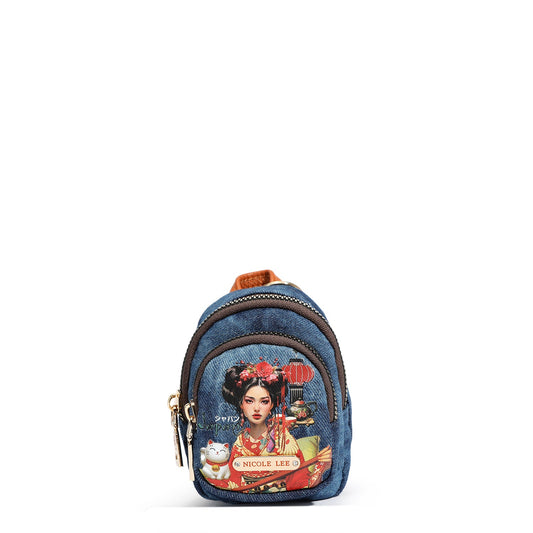 MONEDERO MOCHILA DE DENIM (AKIKO LA BELLEZA)-0