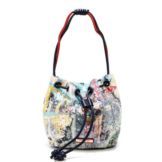 BOLSO DE NYLON SEQUIN "COZY STREET IN MILAN"-0