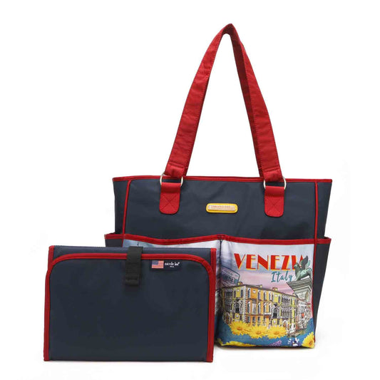 BOLSA MODERNA PARA PAÑALES MULTIFUNCIONAL CON CAMBIADOR-0