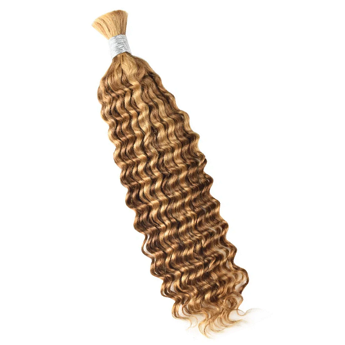 Premium Deep Wave Braiding Hair Extensions #27 Honey Blonde/#30 Light