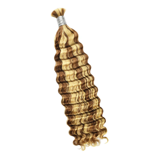 Premium Deep Wave Braiding Hair Extensions #30 Light Auburn/#613